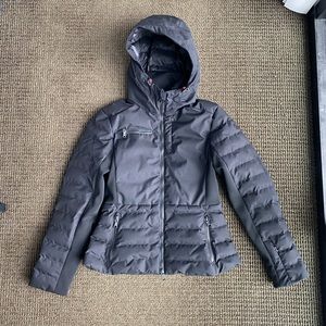 Erin Snow black Kat ski snow Jacket size 6 S M eco sporty